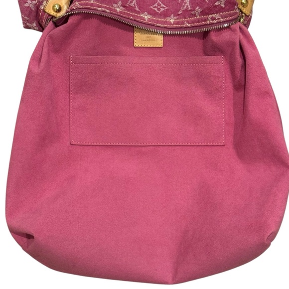 Louis Vuitton Pink Monogram Denim Baggy GM Shoulder Bag - Picture 9 of 11